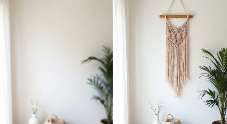 DIY na weekend: Stwórz swój własny obraz ścienny lub makramę i dodaj charakteru wnętrzu!