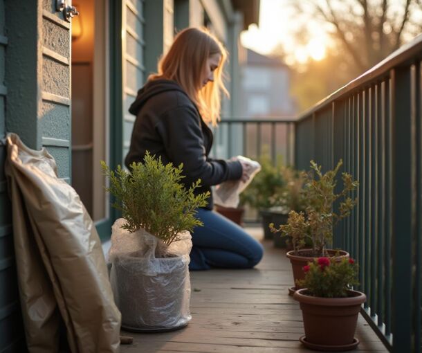 Ostatni dzwonek na zabezpieczenie balkonu/tarasu: Jak chronić meble i rośliny przed pierwszymi przymrozkami?